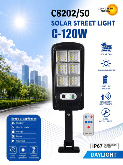 2 Focos Solar LED  con Sensor de Movimiento | IP65 3 Modos