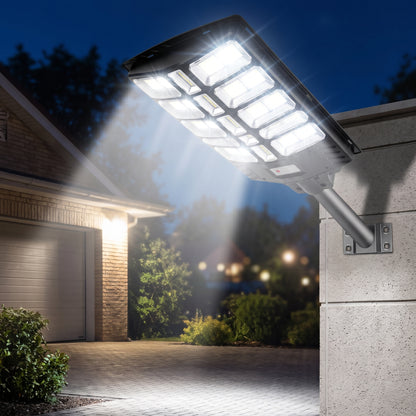 Foco Solar LED 6000w Exterior con Sensor y Control Remoto + Soporte
