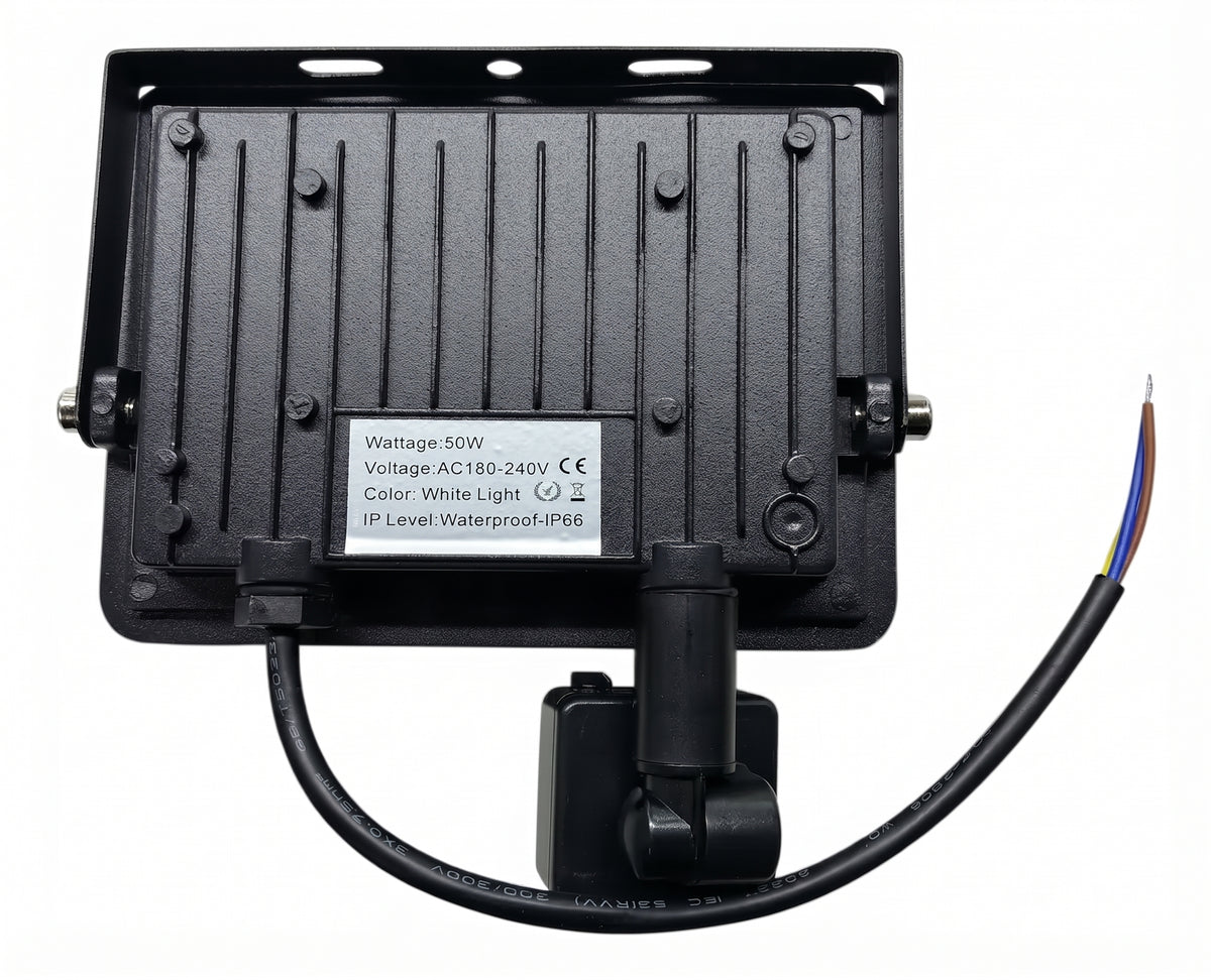 Reflector LED 50W con Sensor de Movimiento IP66 | Exterior e Interior