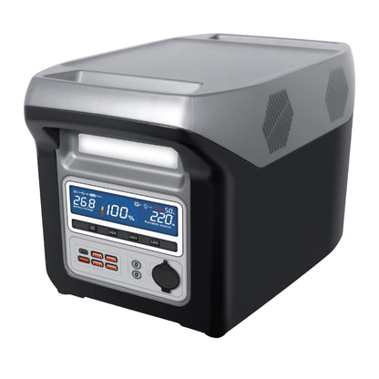 Estación de Energía Portátil 1500W 896Wh LiFePO4 – Generador Solar para Camping y Hogar