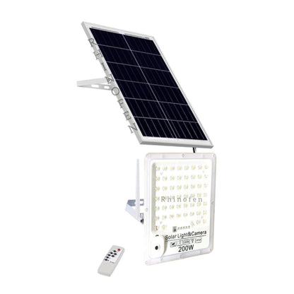Foco Solar LED 200W con Cámara WiFi Incorporada y Control Remoto