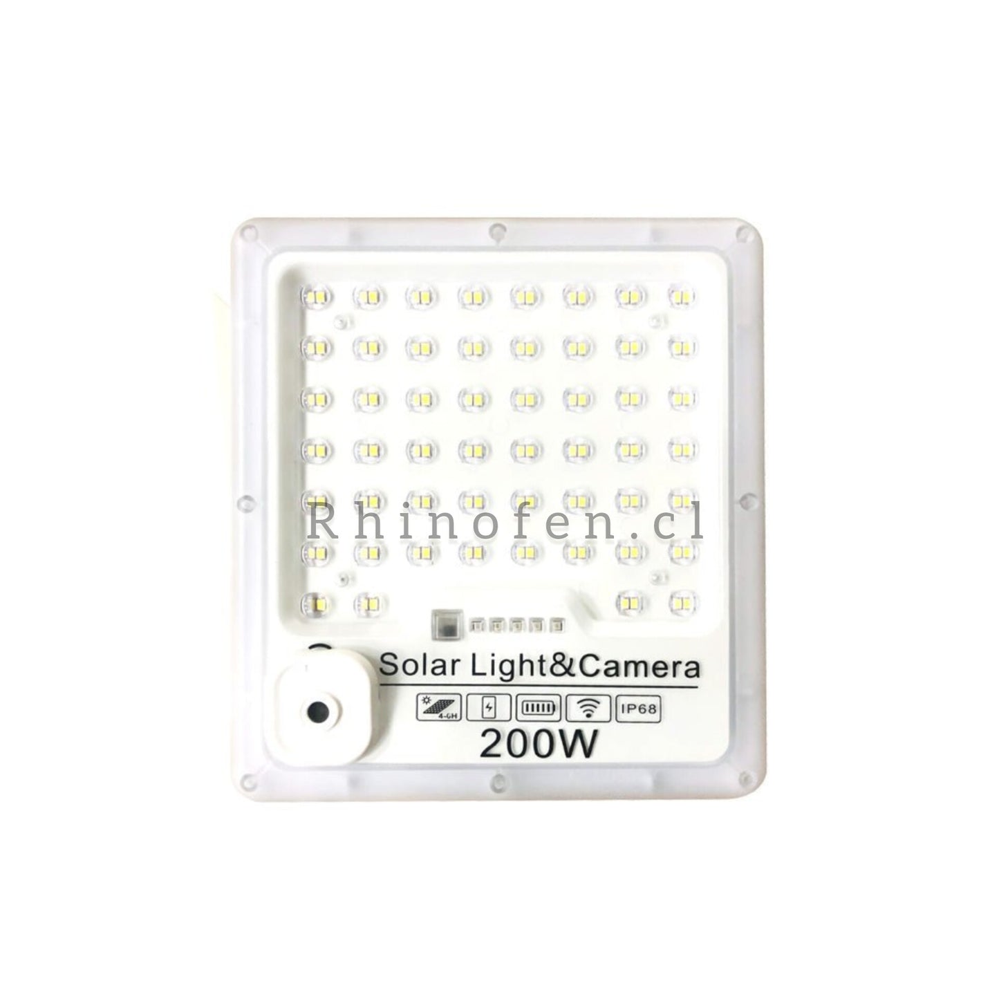 Foco Solar LED 200W con Cámara WiFi Incorporada y Control Remoto