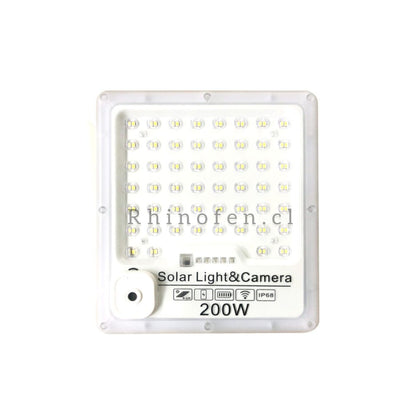 Foco Solar LED 200W con Cámara WiFi Incorporada y Control Remoto