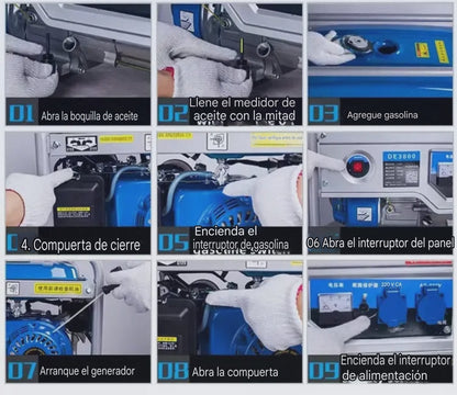 Generador Bencinero 5.0kw Encendido Eléctrico