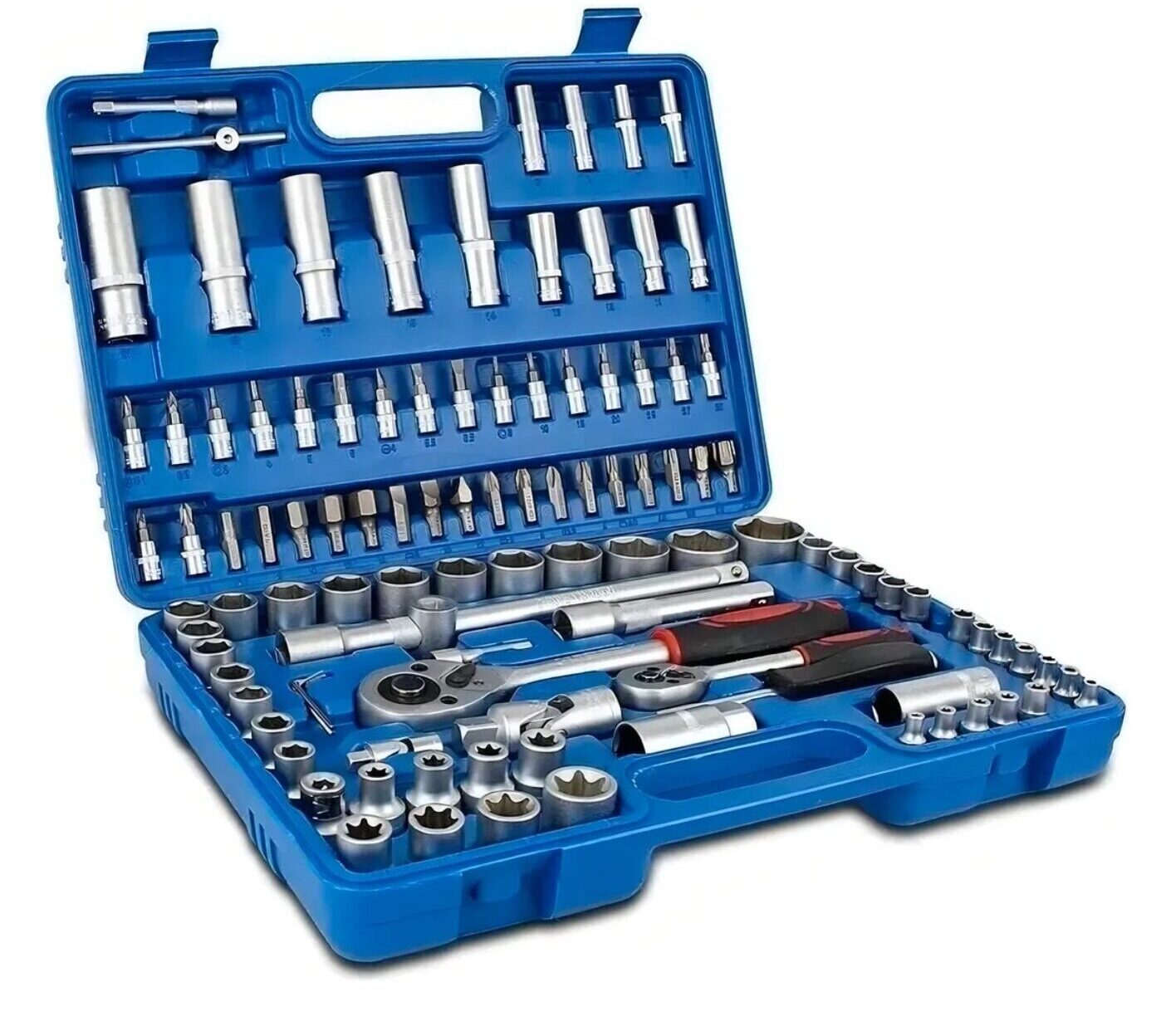 Set de 108 Piezas con Caja de Herramientas