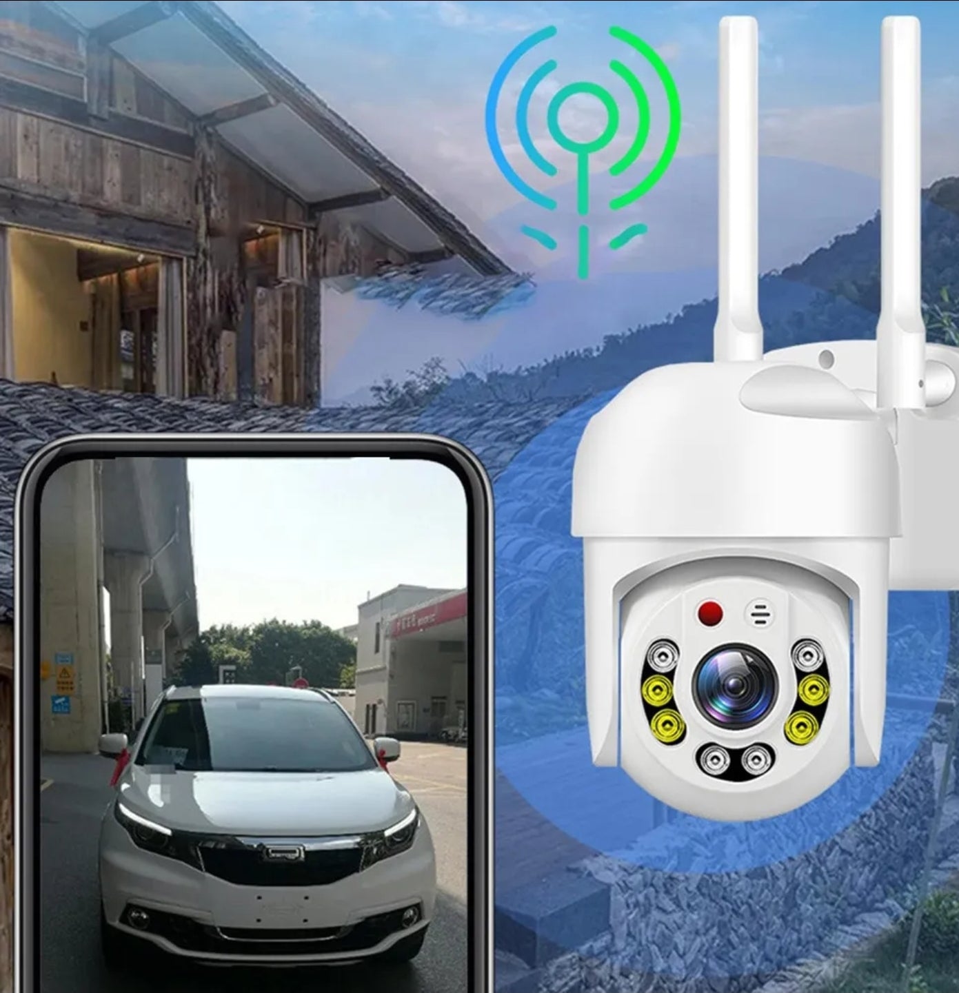 Cámara WiFi Exterior Yoosee IP66 con Alarma