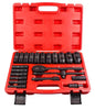Kit Dados Impacto Largos Chicharra Llave Deslizante 22pcs Negro