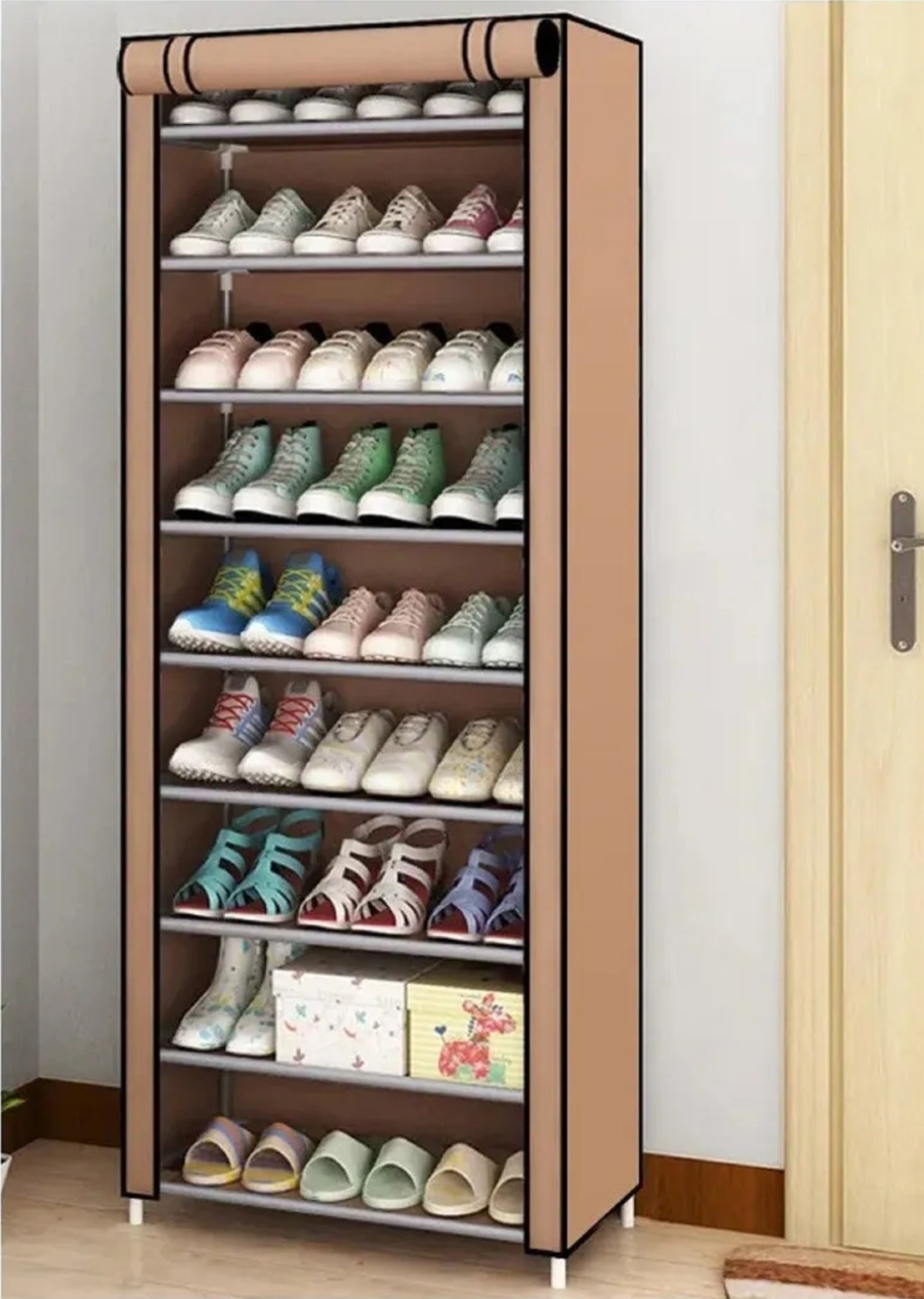 Organizador Tipo Armario Plegable de 9 Niveles – Amplio, Práctico y Resistente