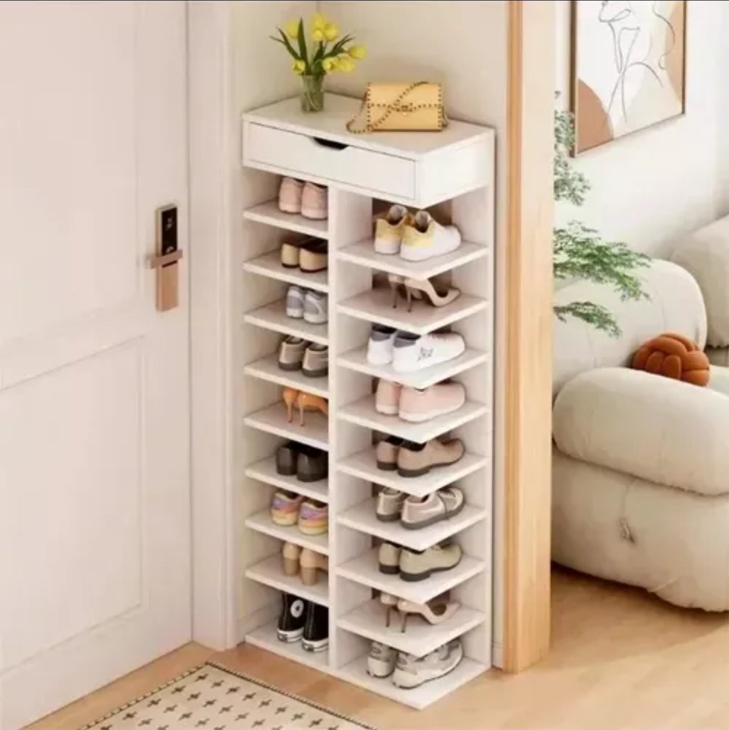 Zapatero Organizador con Cajonera para 14 Pares