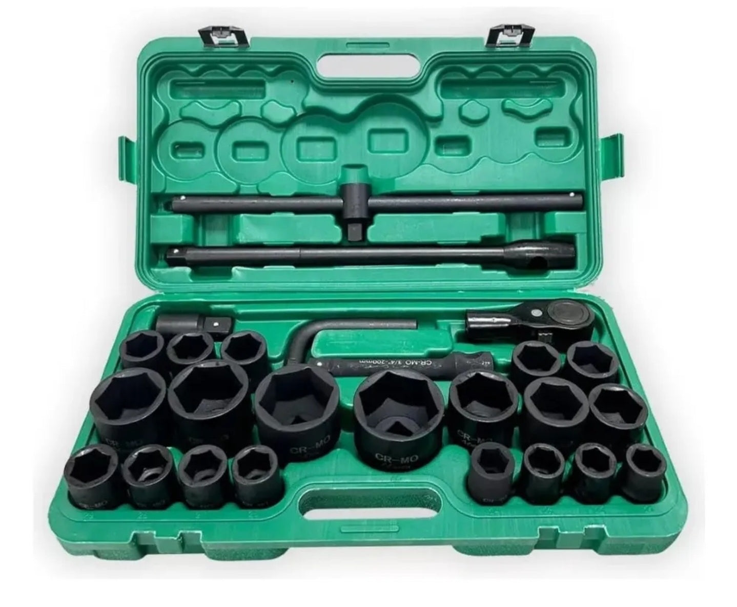 Dado De Impacto 3/4 Y 1 Pulgadas 26 Piezas Profesional