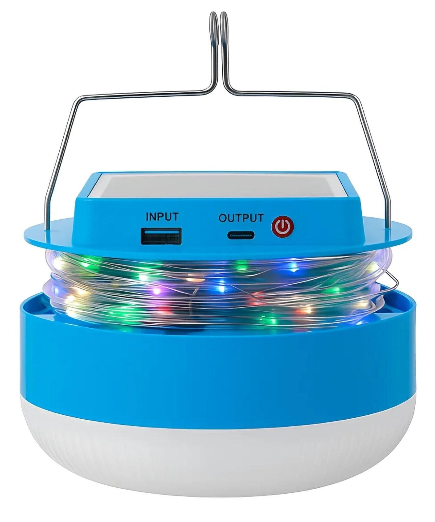 Foco Led con Guirnalda Solar Recargable 5metros