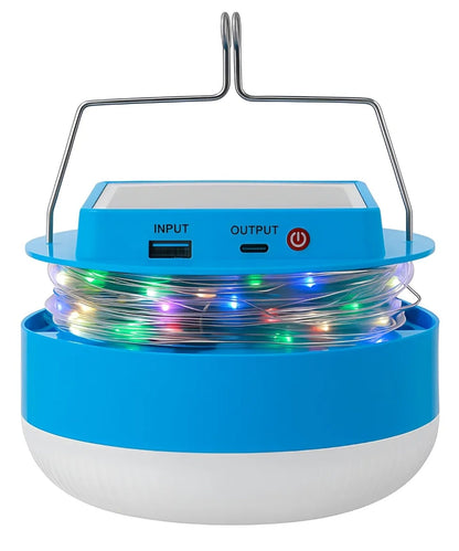 Foco Led con Guirnalda Solar Recargable 5metros