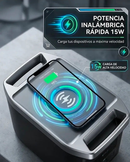 Estación de Energía Portátil 1500W 896Wh LiFePO4 – Generador Solar para Camping y Hogar