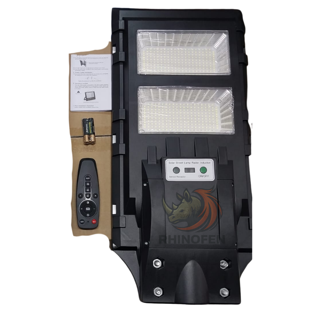 Foco Solar 500w Led Calidad + Soporte + Control Ip65