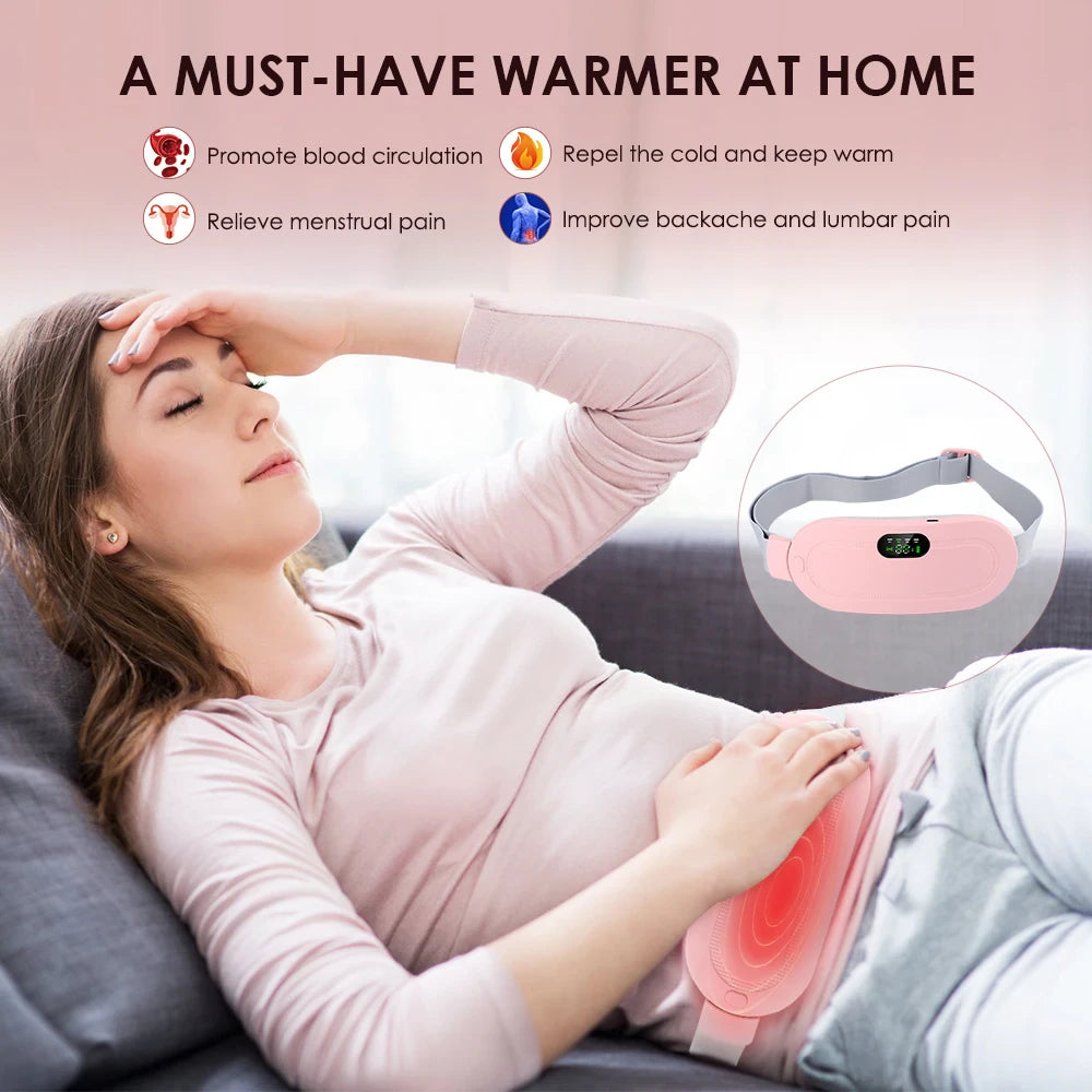 Cinturón Alivio Menstrual Con Calor y Masajeador