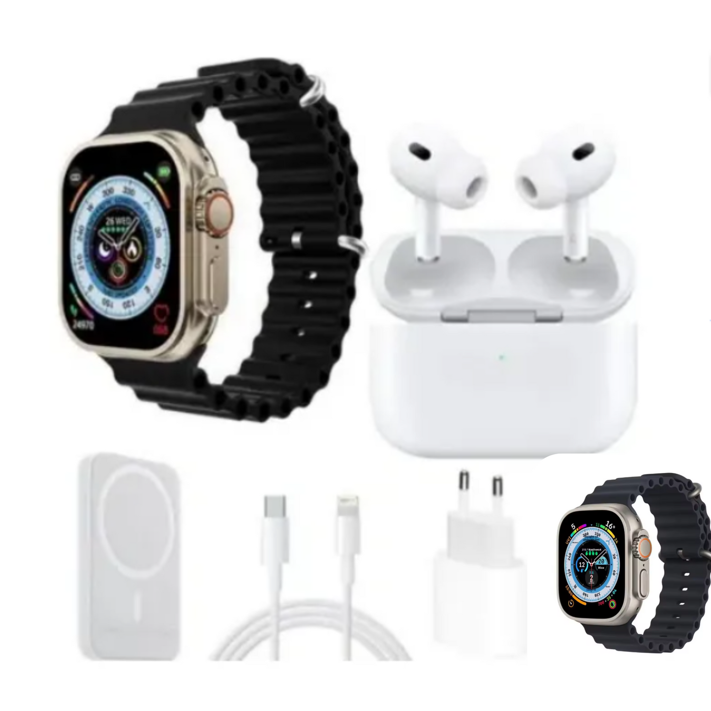 Smartwatch X8 para Niños 1.81" – Bluetooth, Resistente al Agua + Audífonos y Cargador