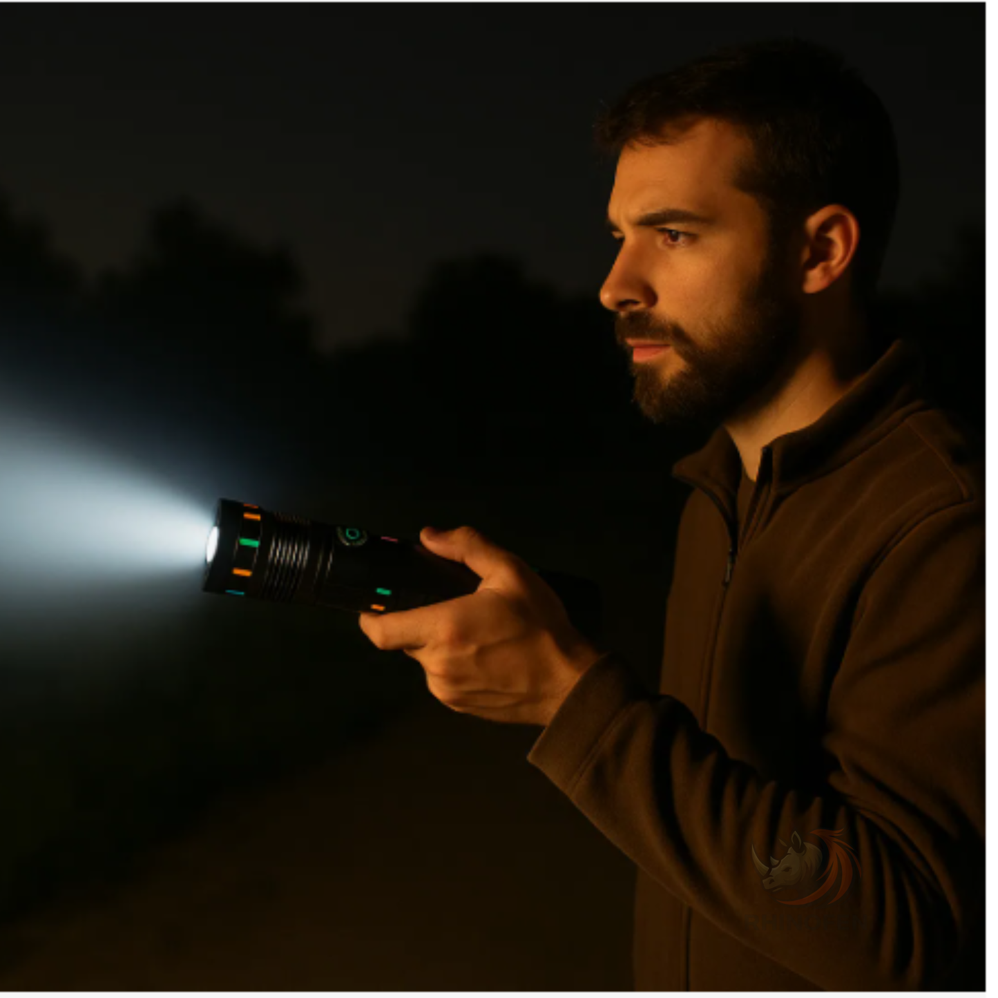 Linterna Táctica LED Recargable USB con Zoom y Power Bank – 5 Modos
