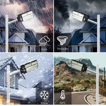 Foco Led Solar 1500w + Control Remoto + Base Metal IP65