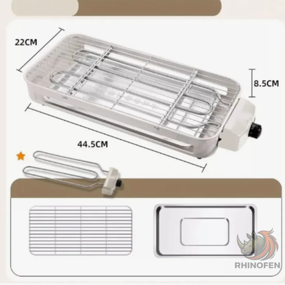 Parrilla Eléctrica Asador Interior Portátil 2 en 1 – 2000W