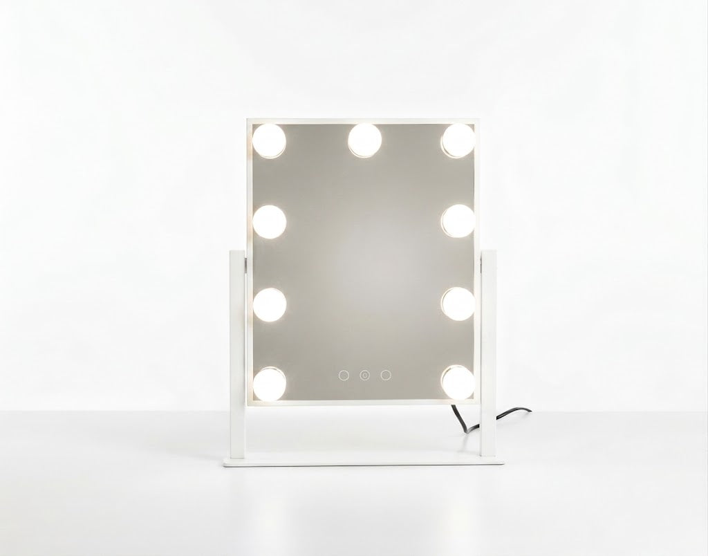 Espejo Tocador Maquillaje Profesional Led 9 Luces Usb 360°