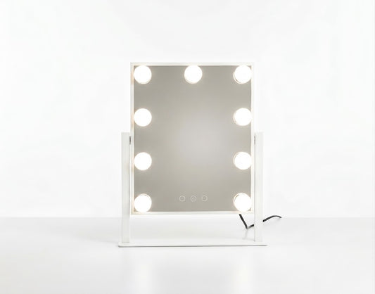 Espejo Tocador Maquillaje Profesional Led 9 Luces Usb 360°