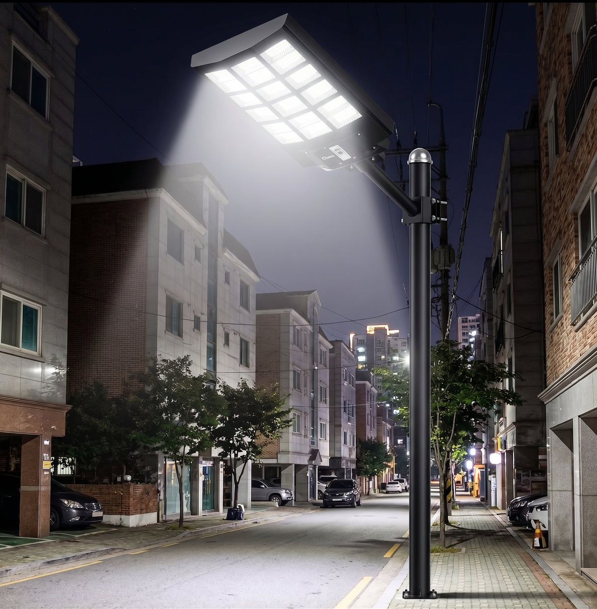 Reflector Solar LED 3000W | IP67 Sensor + Control Remoto + Soporte