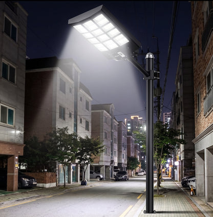 Reflector Solar LED 3000W | IP67 Sensor + Control Remoto + Soporte