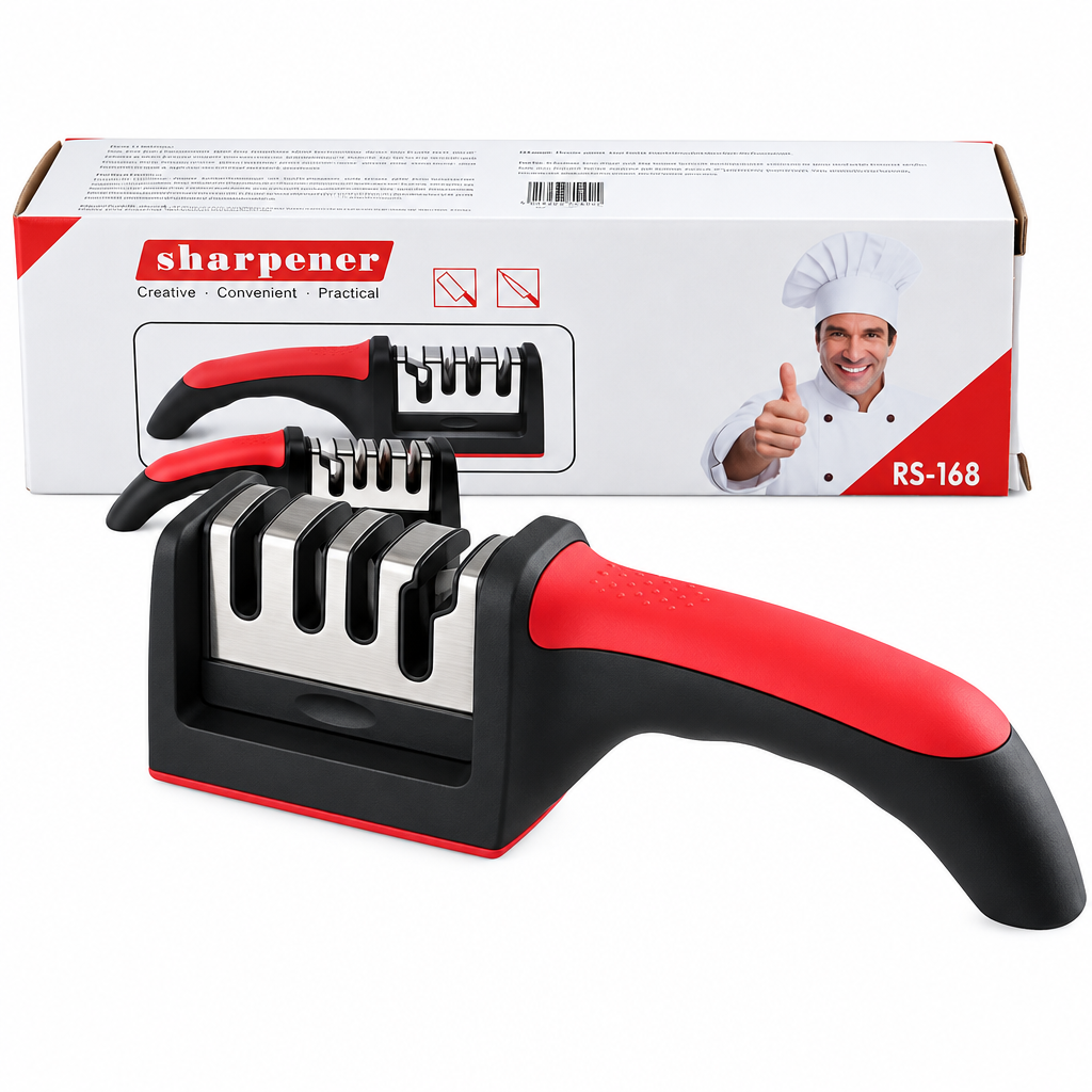 Afilador de cuchillos de 4 etapas en alta definición