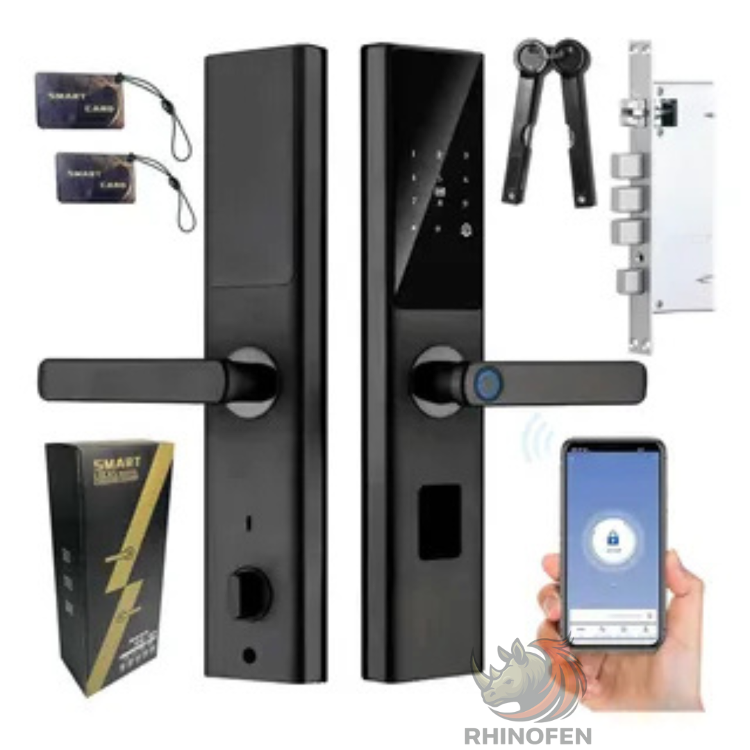 Cerradura Digital Inteligente 5 en 1 – Huella, App Tuya, RFID, Código y Llave