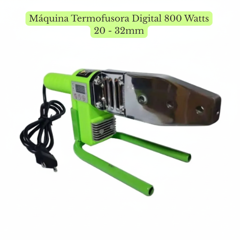 Máquina Termofusora Digital 800W para Tuberías PP/PPR/PE 20-32mm 220V
