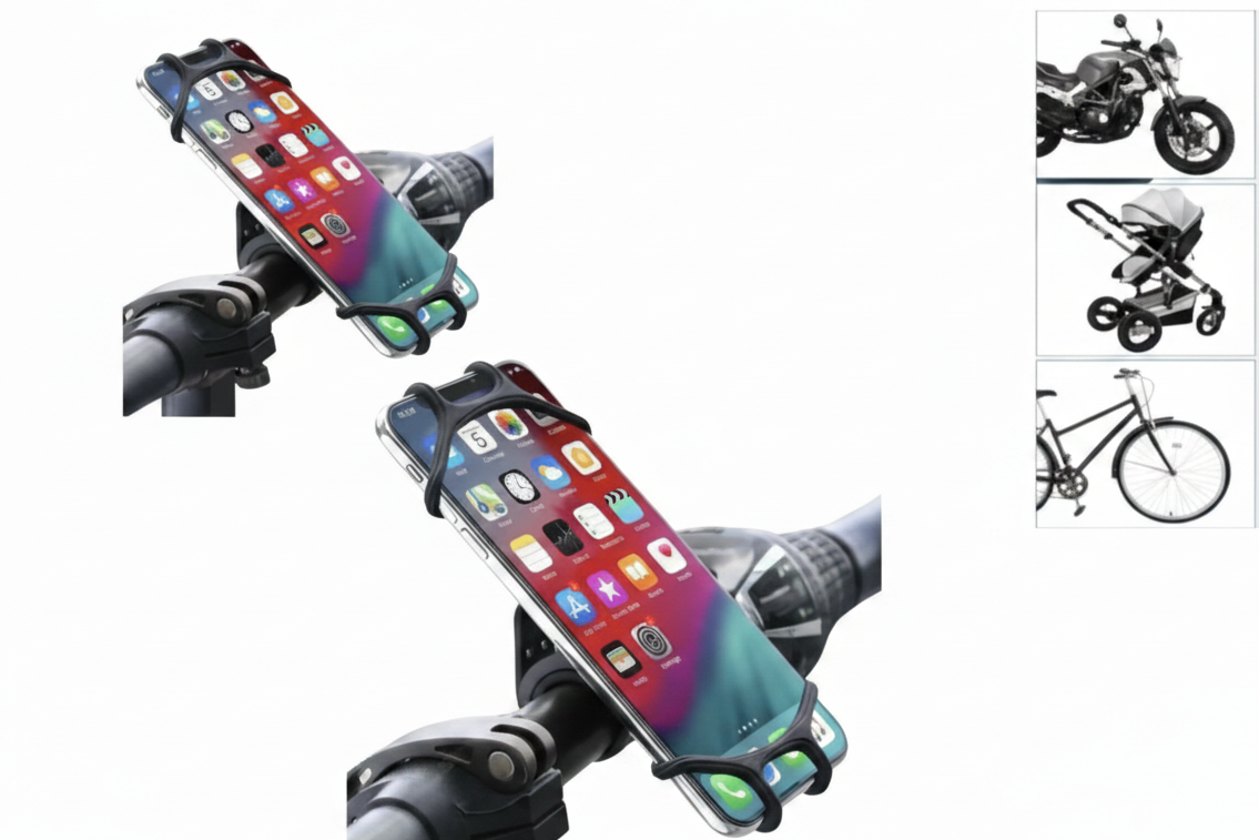 Soporte de celular para Moto/Bicicleta Universal Negro