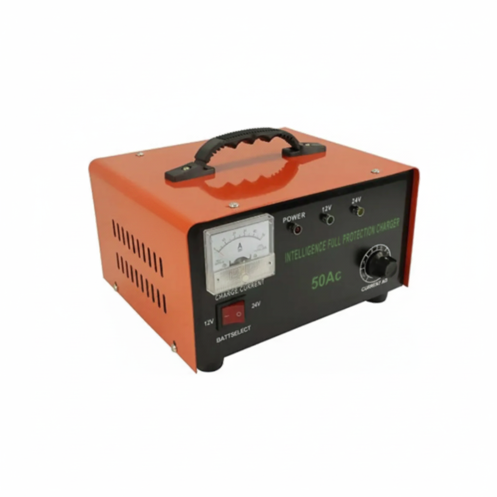 Cargador de Batería 12v Y 24v Autos Motos 50 Amperes
