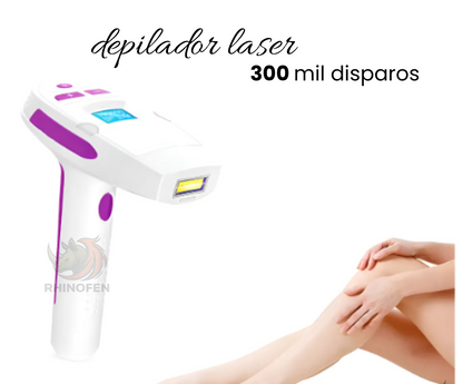 Depiladora Laser 300 Mil Disparos Corporal Rosa