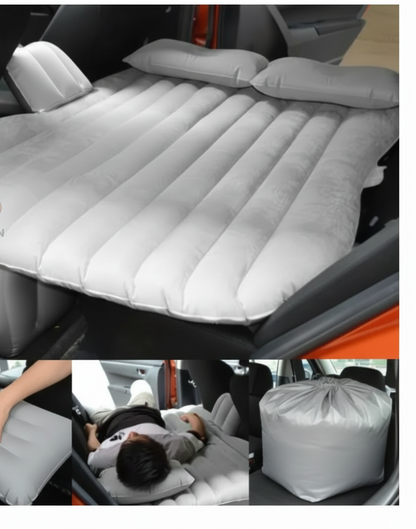 Colchon inflable para Auto con 2 Almohadas Descanso y Camping