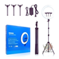 Aro de Luz LED 45cm Profesional con Trípode 1,9m y Soporte Celular
