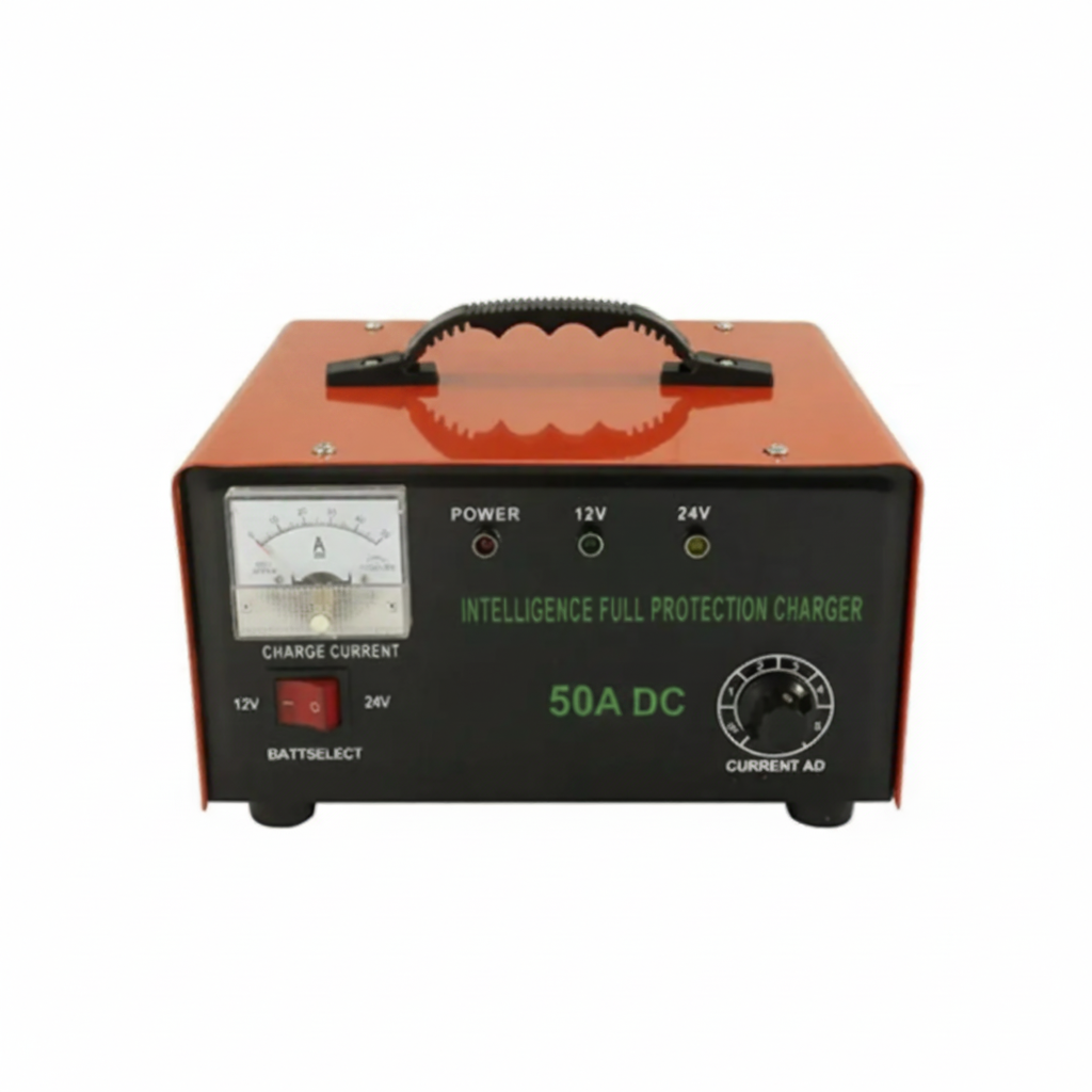 Cargador de Batería 12v Y 24v Autos Motos 50 Amperes