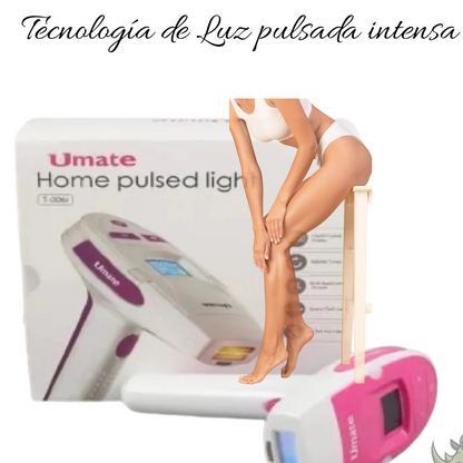 Depiladora Laser 300 Mil Disparos Corporal Rosa