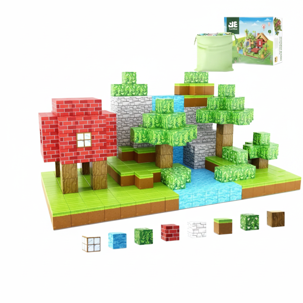 Juguete Magnético De Minecraft 75 pcs