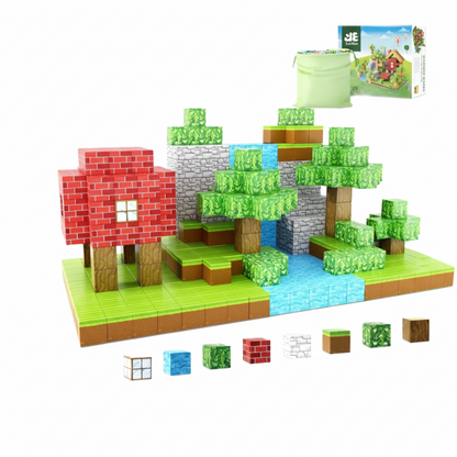 Juguete Magnético De Minecraft 75 pcs