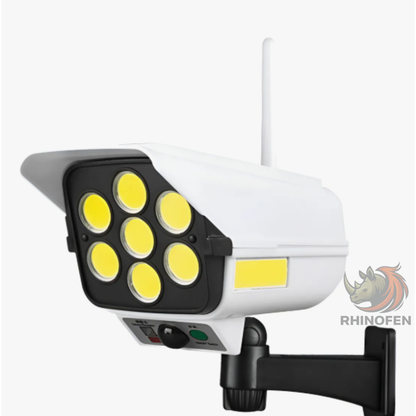 Cámara de Seguridad Falsa Solar con LED y Sensor de Movimiento
