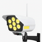 Cámara de Seguridad Falsa Solar con LED y Sensor de Movimiento