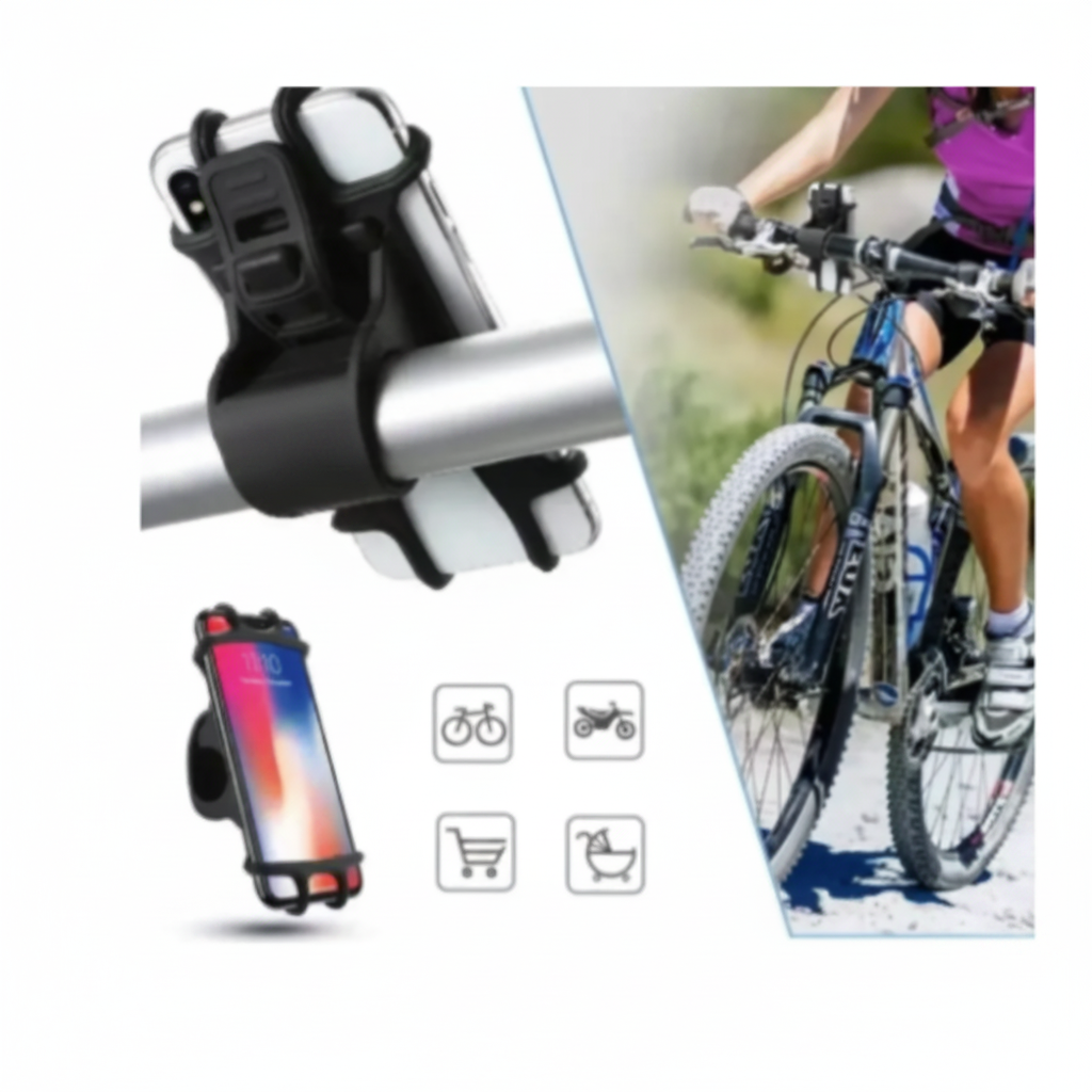 Soporte de celular para Moto/Bicicleta Universal Negro