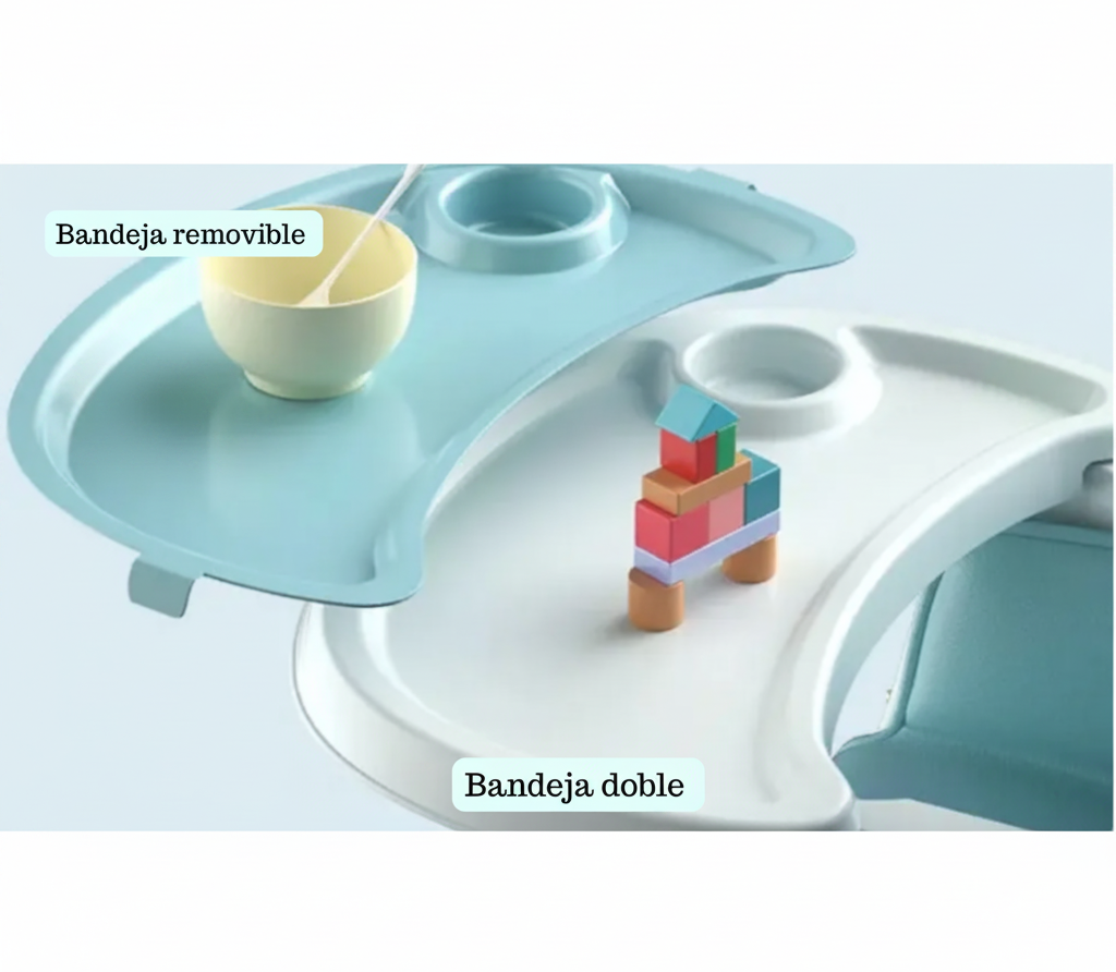 Silla para comer Multifuncional Altura ajustable rosa