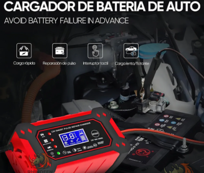 Cargador Inteligente Batería Auto Moto Carga Rápida 12v/24v
