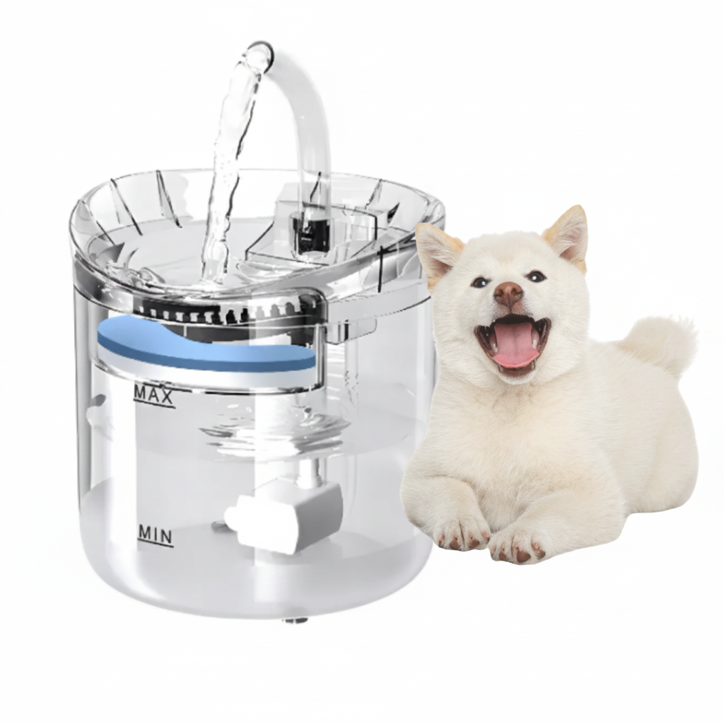 Dispensador De Agua Para Mascotas Silencioso transparente