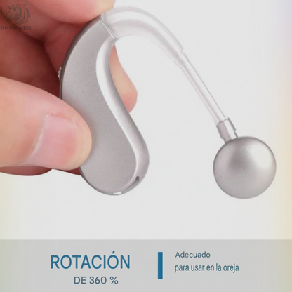 Audífono Auxiliar Auditivo Recargable USB con Reducción de Ruido Digital