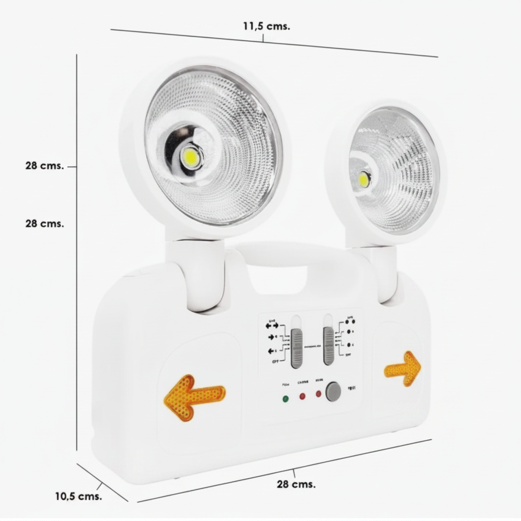 Lámpara De Emergencia Encendido Automático Ajustable
