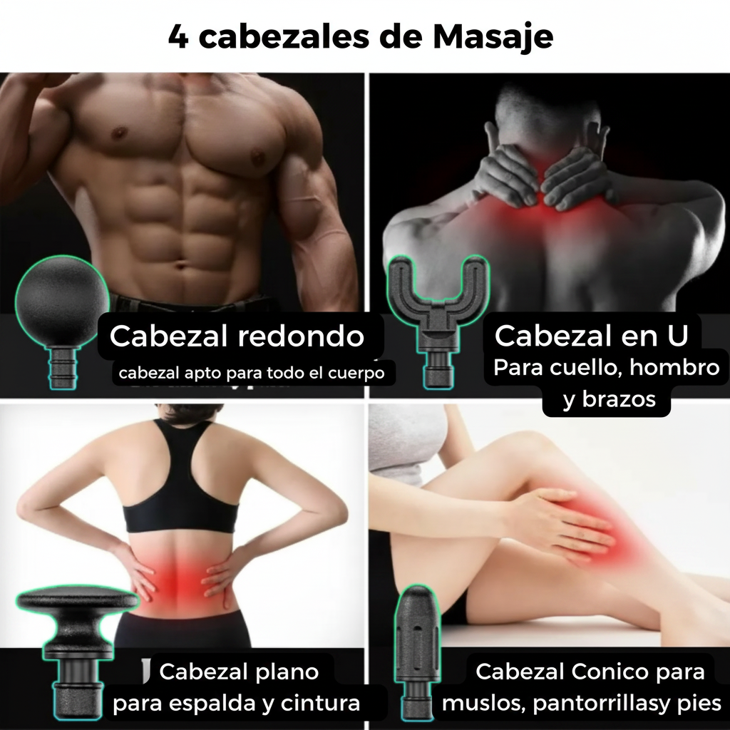 Masajeador Eléctrico Descontracturante Alivio Profundo Cuerpo Completo