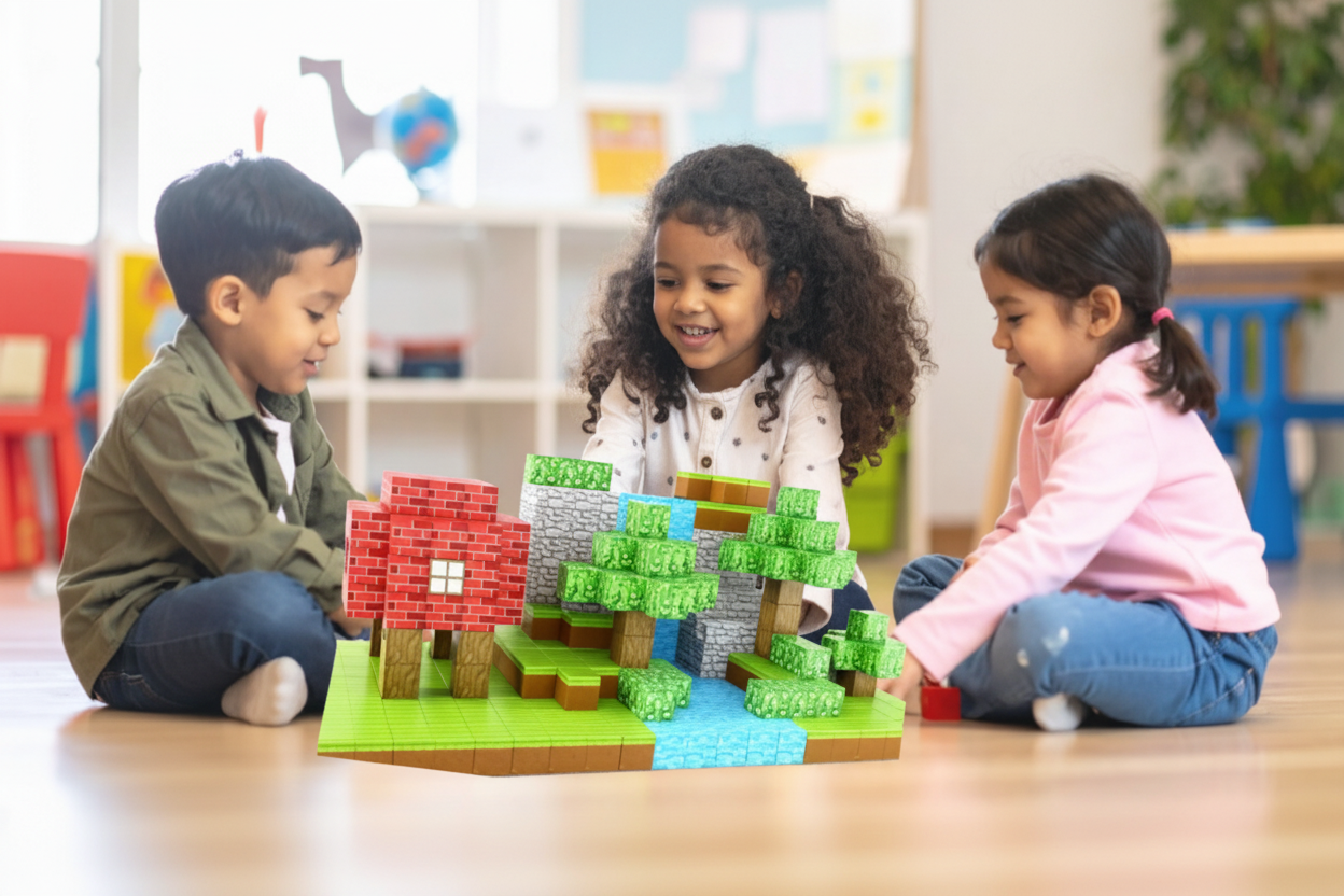 Juguete Magnético De Minecraft 75 pcs