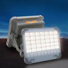 Foco Solar LED 150W Portátil con Batería Auxiliar 6000mAh y Modo SOS
